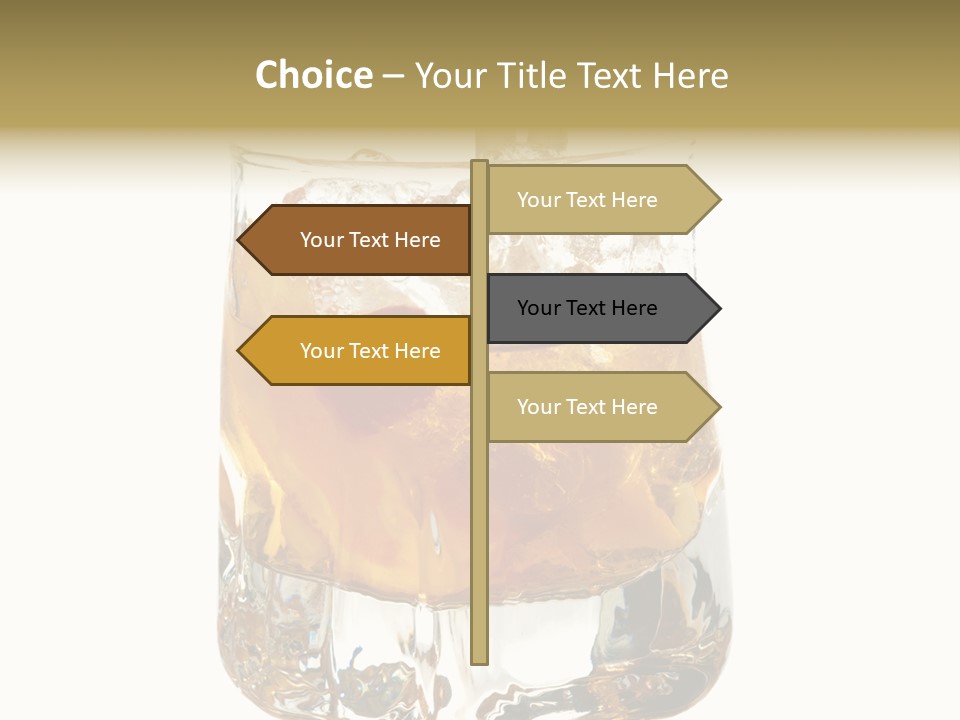 Sophisticated Drink Isolated PowerPoint Template