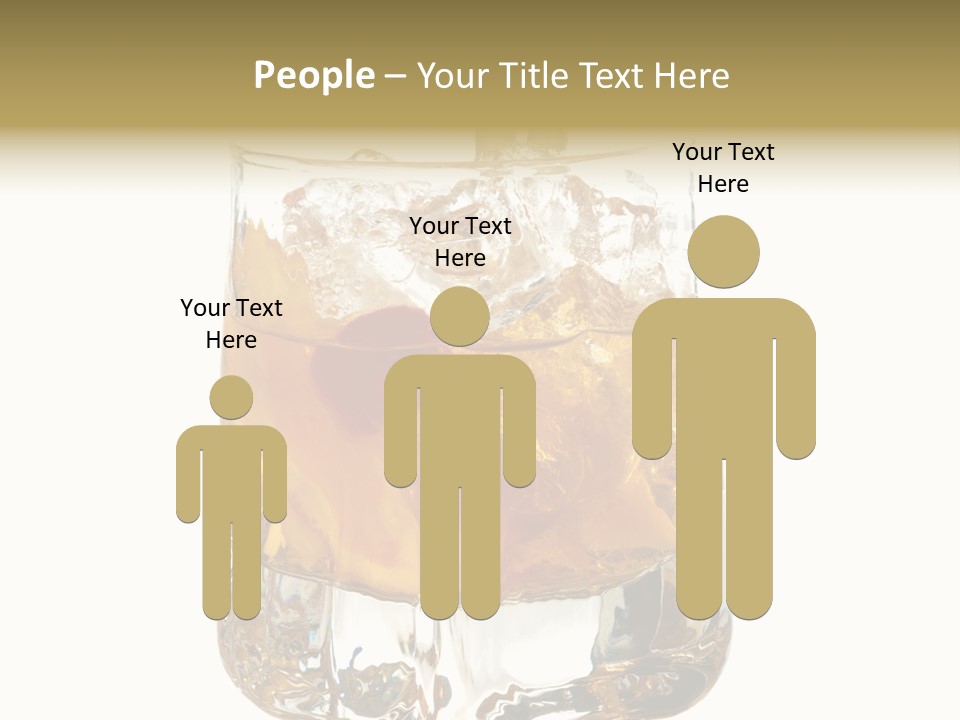 Sophisticated Drink Isolated PowerPoint Template