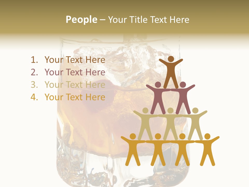 Sophisticated Drink Isolated PowerPoint Template