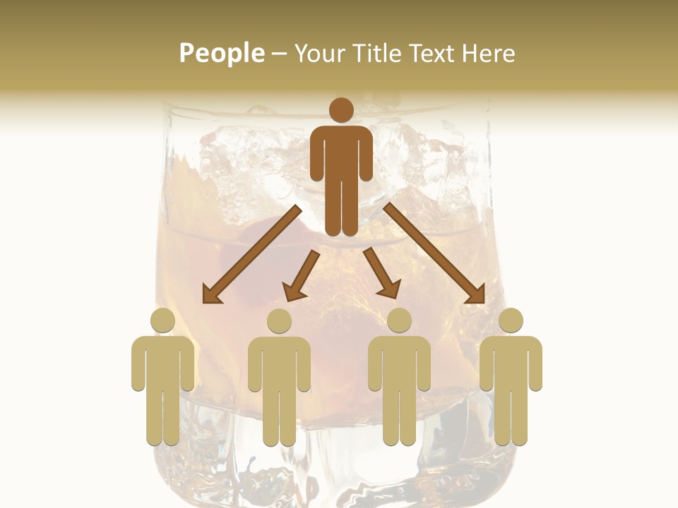 Sophisticated Drink Isolated PowerPoint Template