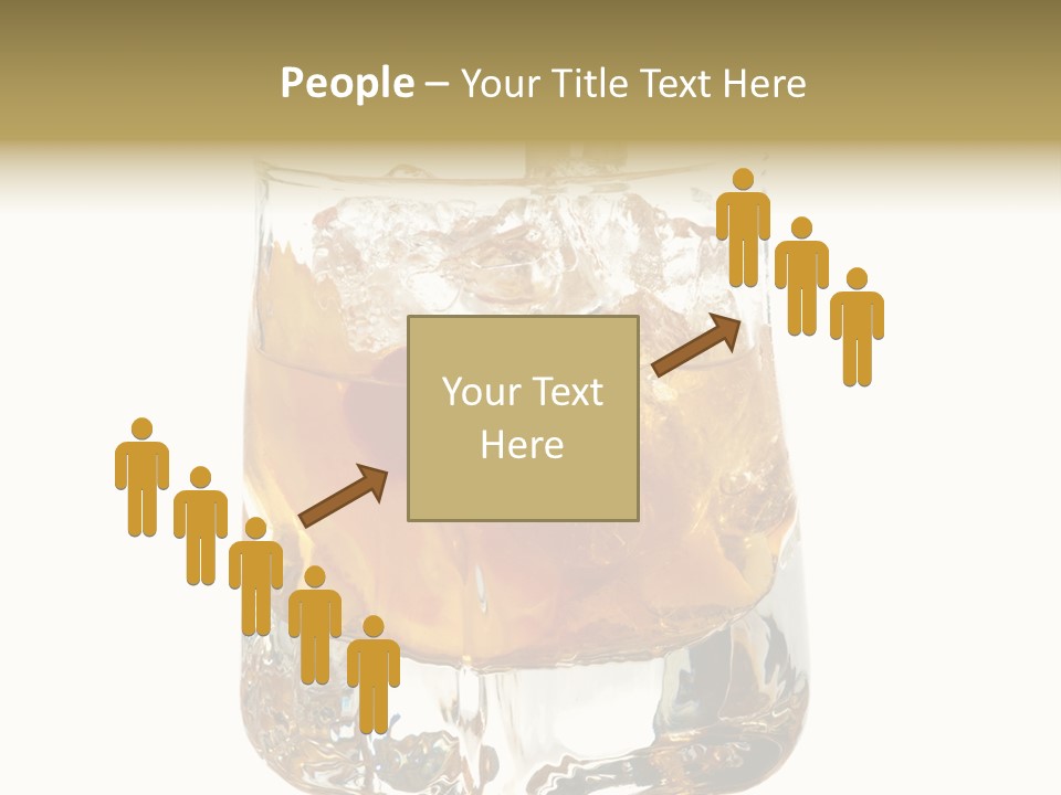 Sophisticated Drink Isolated PowerPoint Template