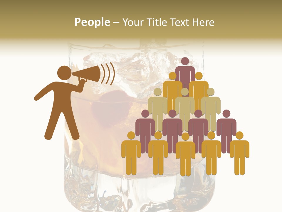 Sophisticated Drink Isolated PowerPoint Template