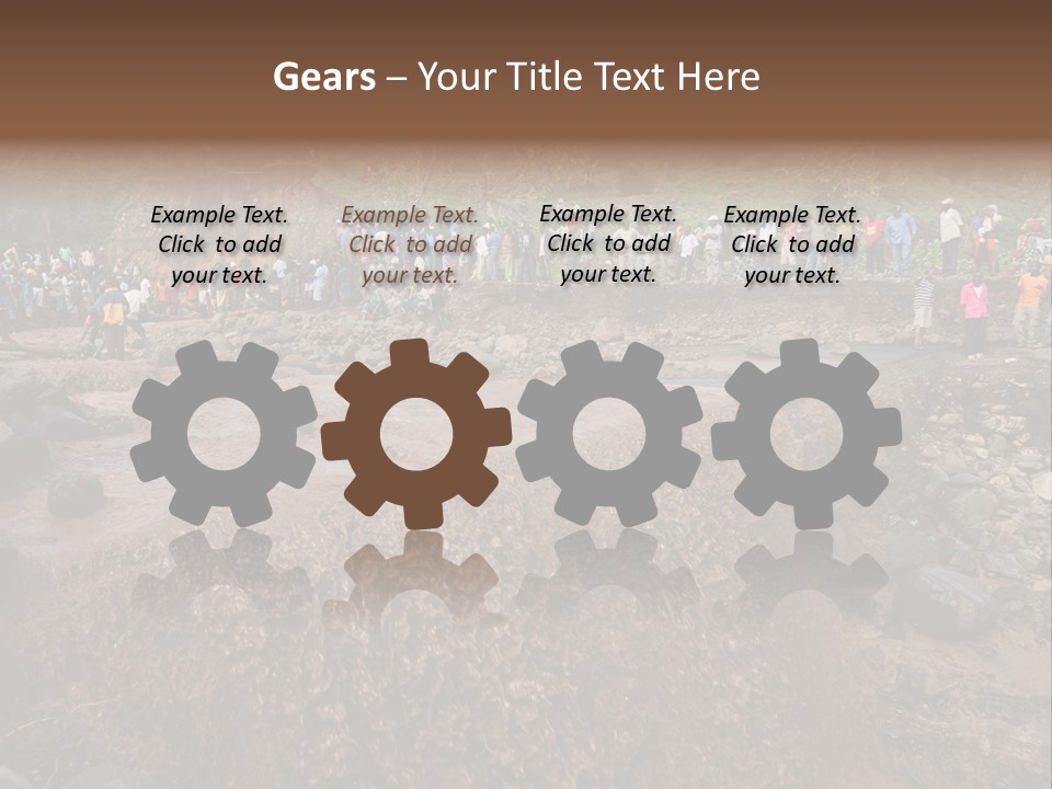 Police Travel Bridge PowerPoint Template