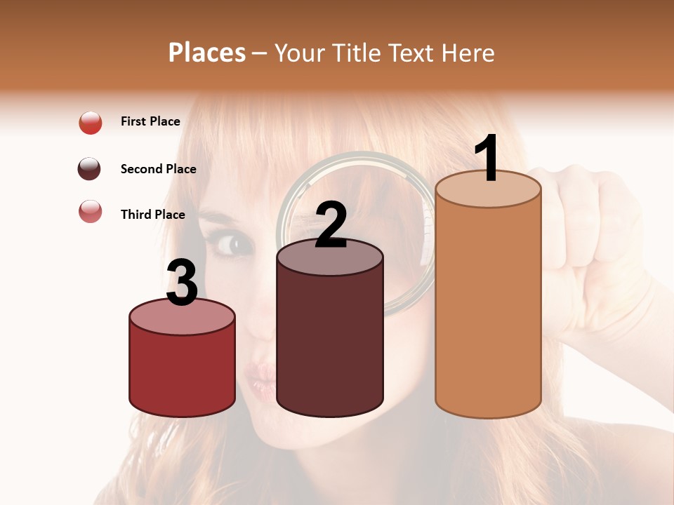 Spy Magnifying Shot PowerPoint Template