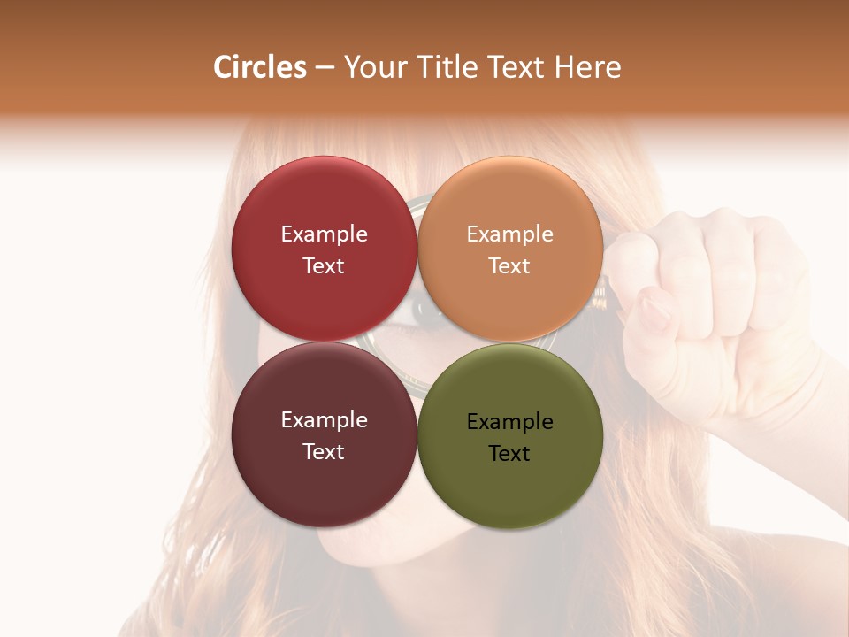 Spy Magnifying Shot PowerPoint Template