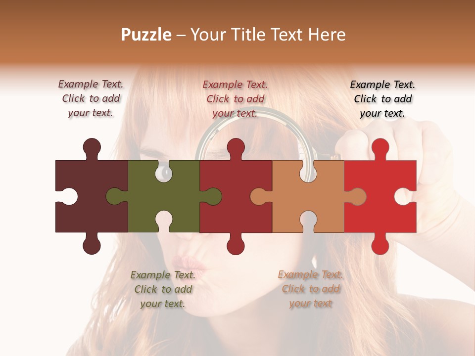 Spy Magnifying Shot PowerPoint Template