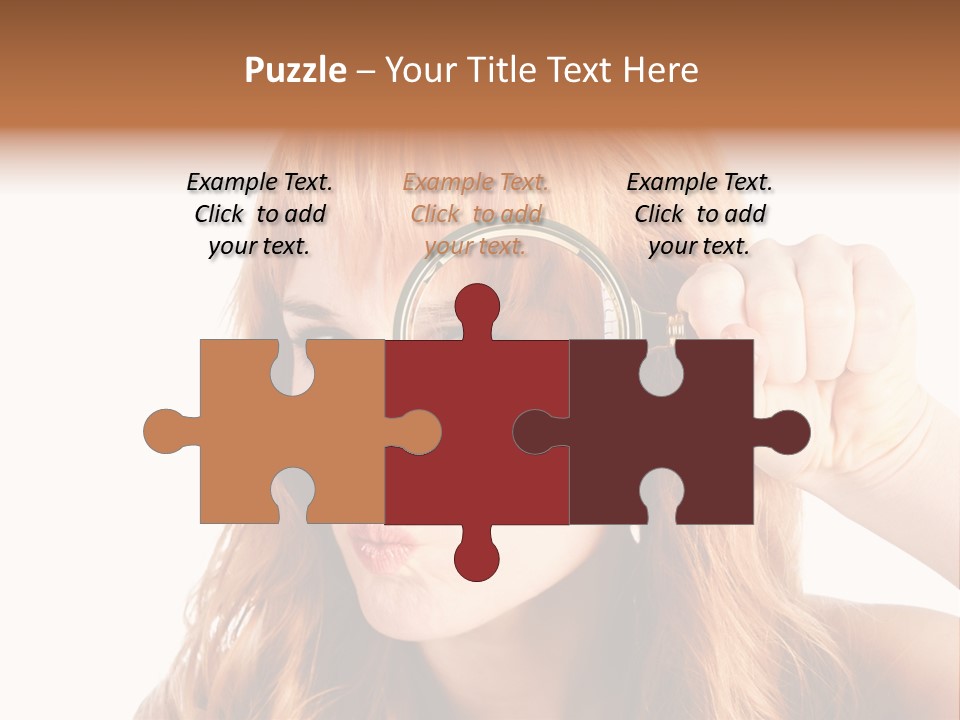 Spy Magnifying Shot PowerPoint Template