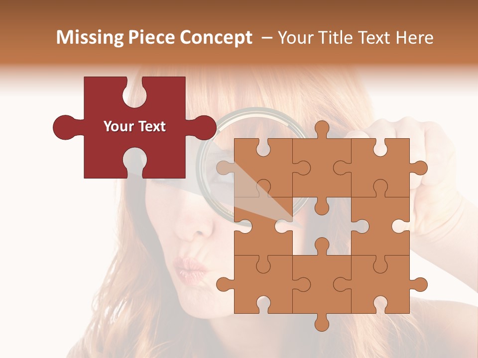 Spy Magnifying Shot PowerPoint Template