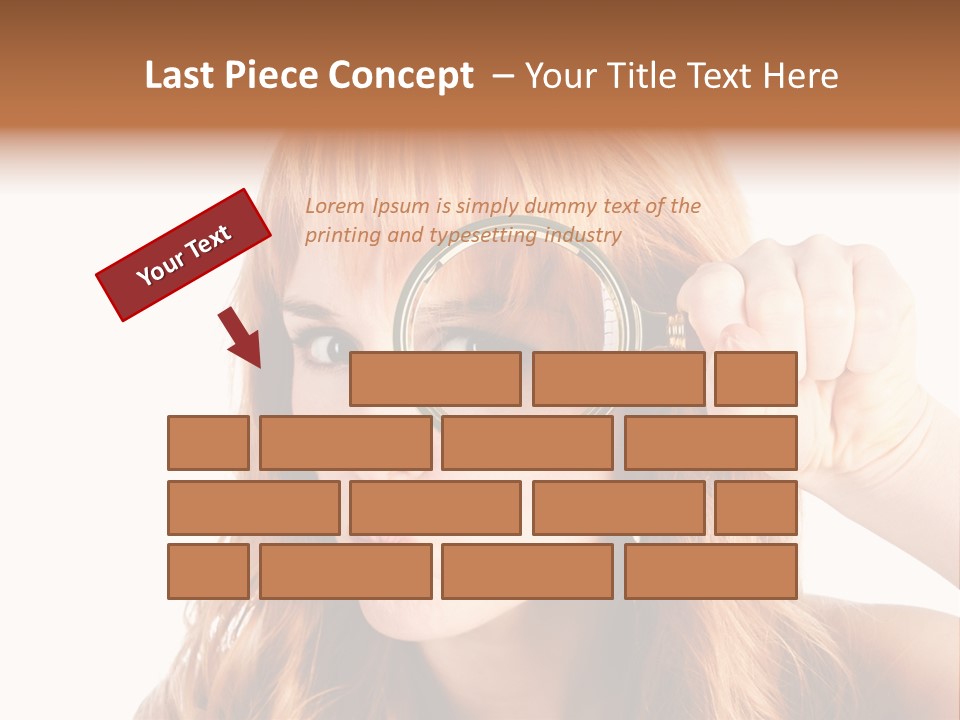 Spy Magnifying Shot PowerPoint Template