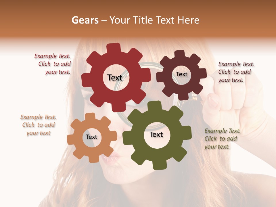 Spy Magnifying Shot PowerPoint Template