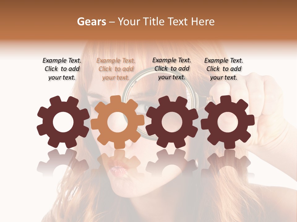 Spy Magnifying Shot PowerPoint Template