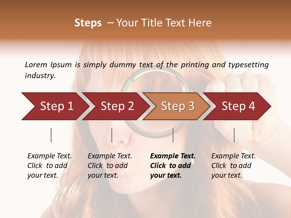 Spy Magnifying Shot PowerPoint Template