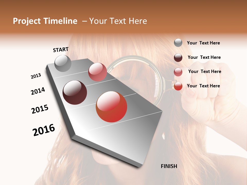 Spy Magnifying Shot PowerPoint Template
