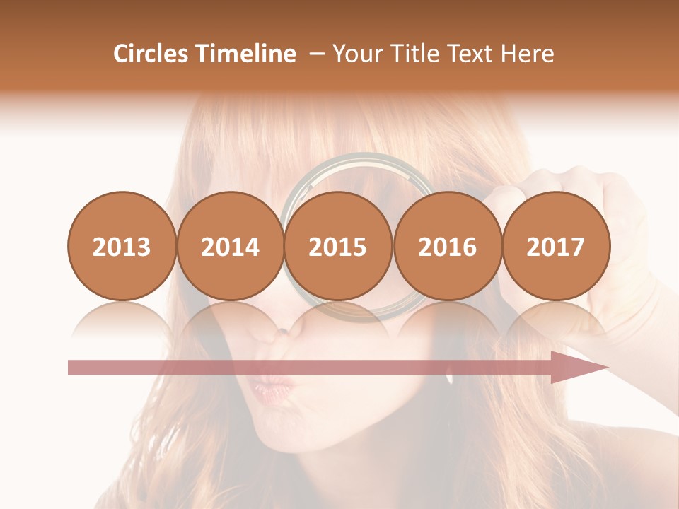 Spy Magnifying Shot PowerPoint Template