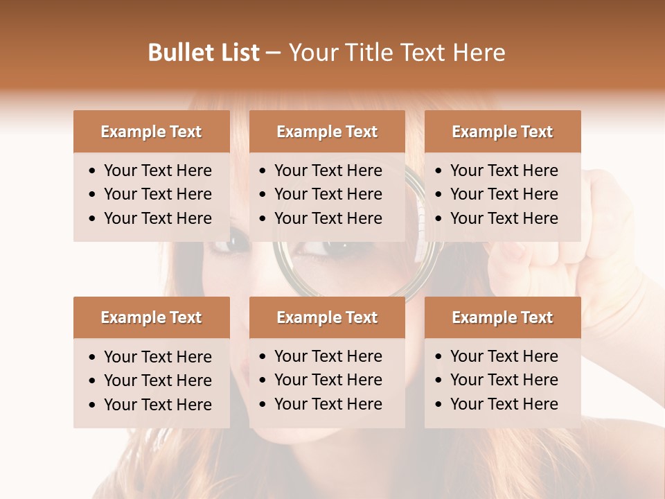 Spy Magnifying Shot PowerPoint Template
