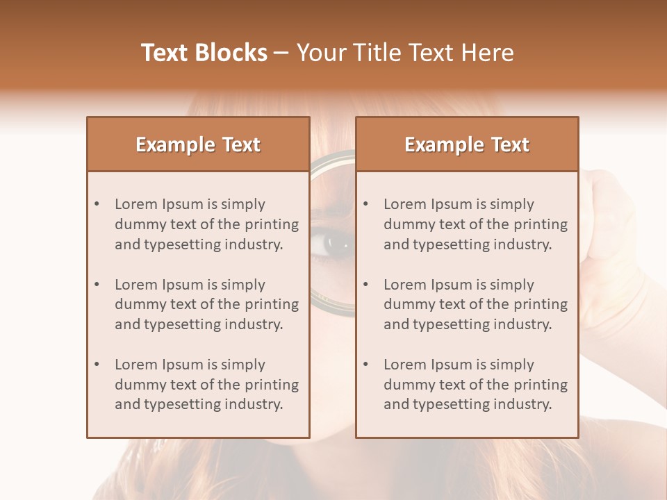 Spy Magnifying Shot PowerPoint Template
