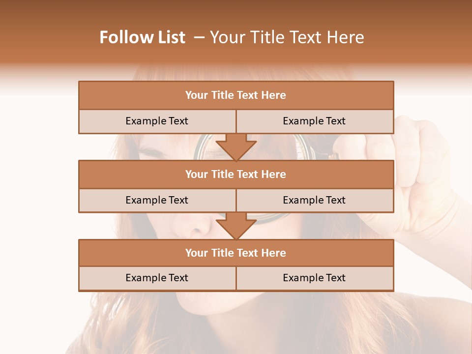Spy Magnifying Shot PowerPoint Template