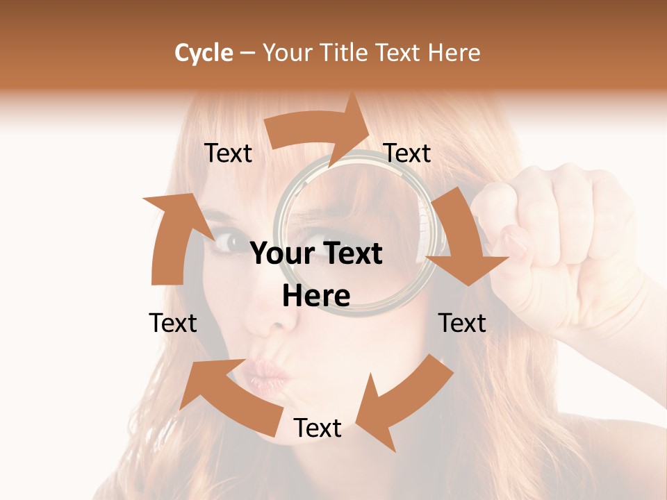 Spy Magnifying Shot PowerPoint Template