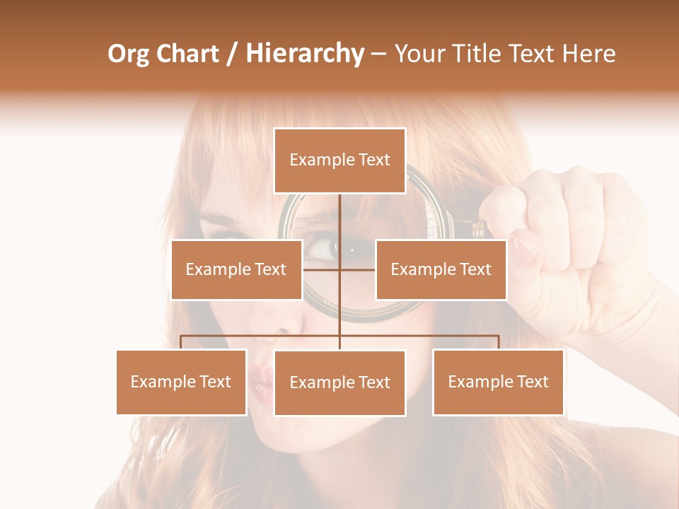 Spy Magnifying Shot PowerPoint Template