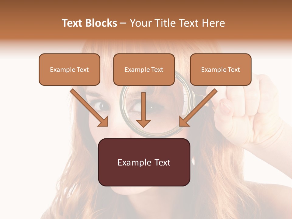 Spy Magnifying Shot PowerPoint Template