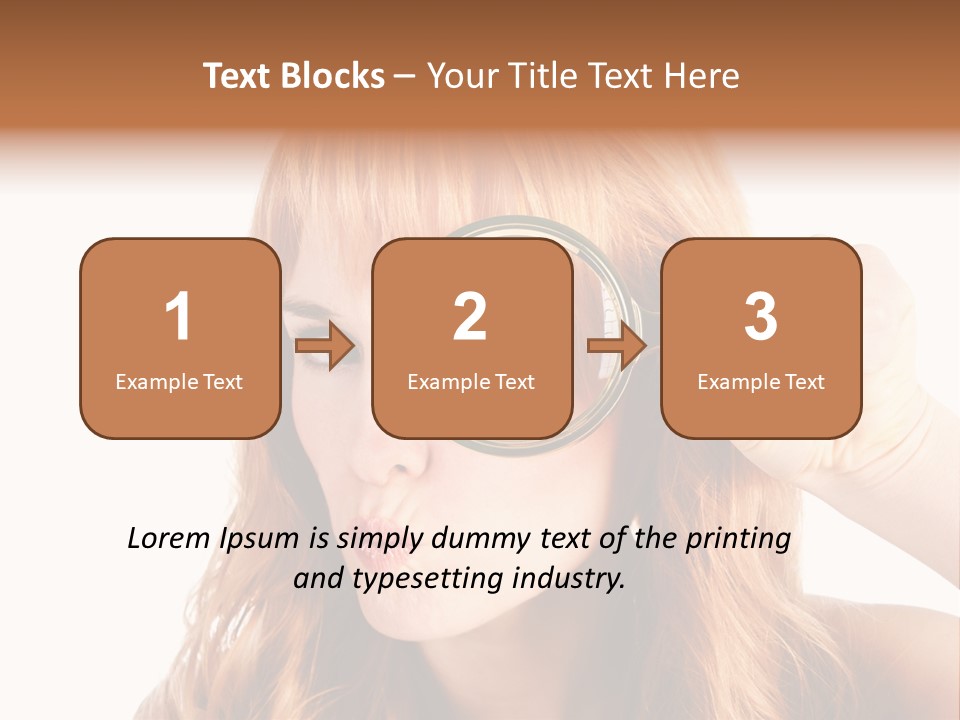 Spy Magnifying Shot PowerPoint Template