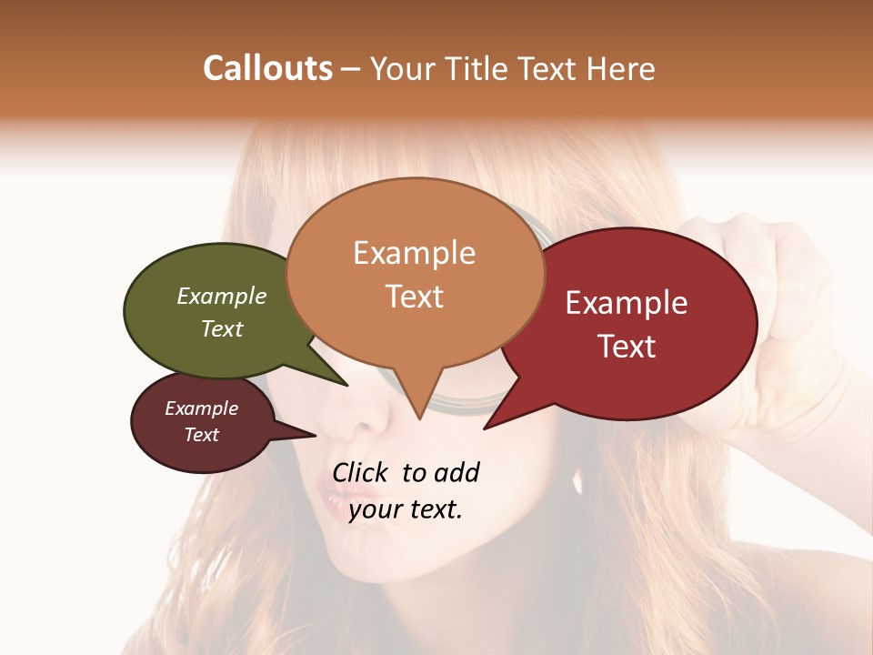 Spy Magnifying Shot PowerPoint Template