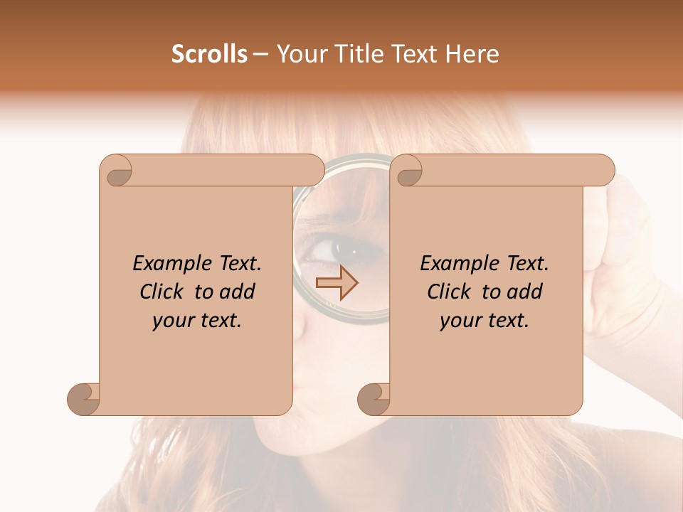 Spy Magnifying Shot PowerPoint Template