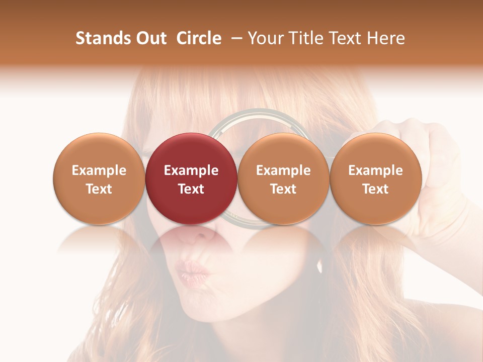 Spy Magnifying Shot PowerPoint Template