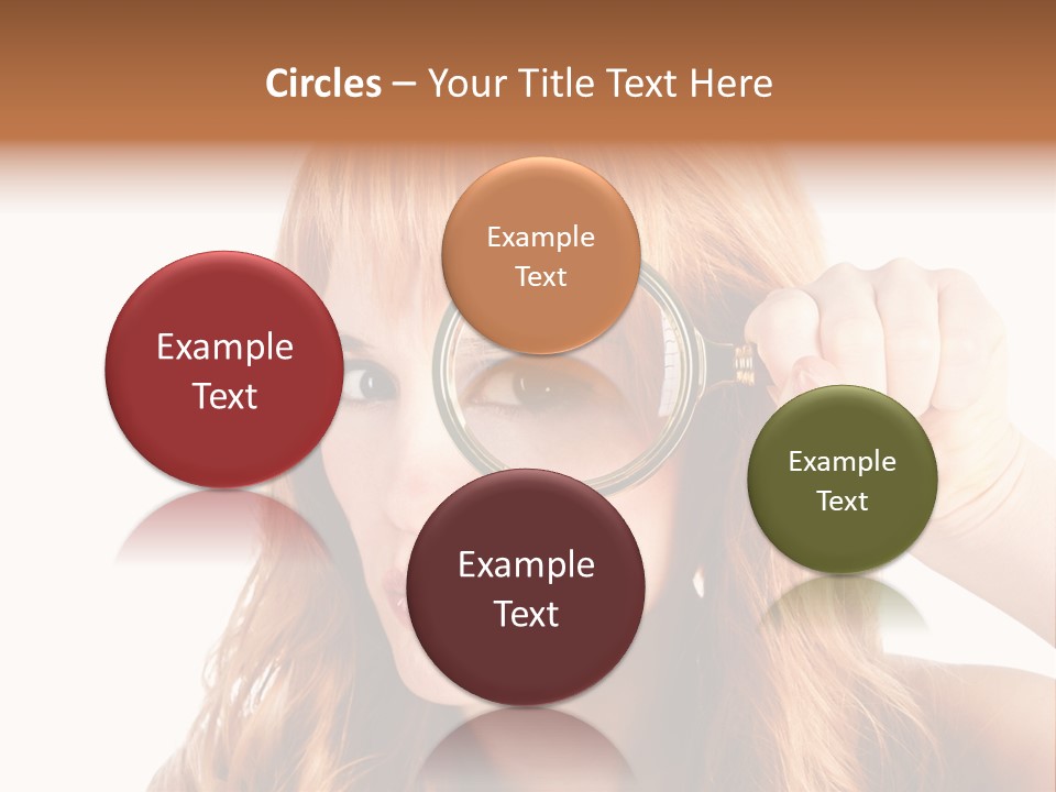 Spy Magnifying Shot PowerPoint Template