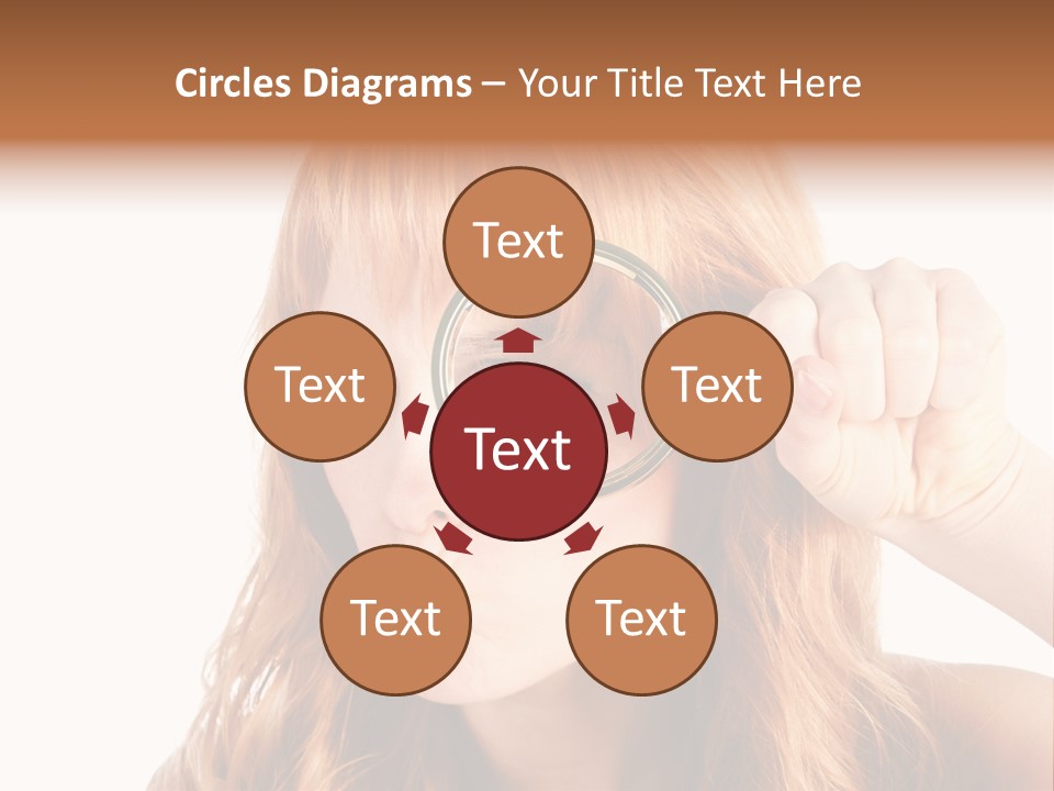 Spy Magnifying Shot PowerPoint Template