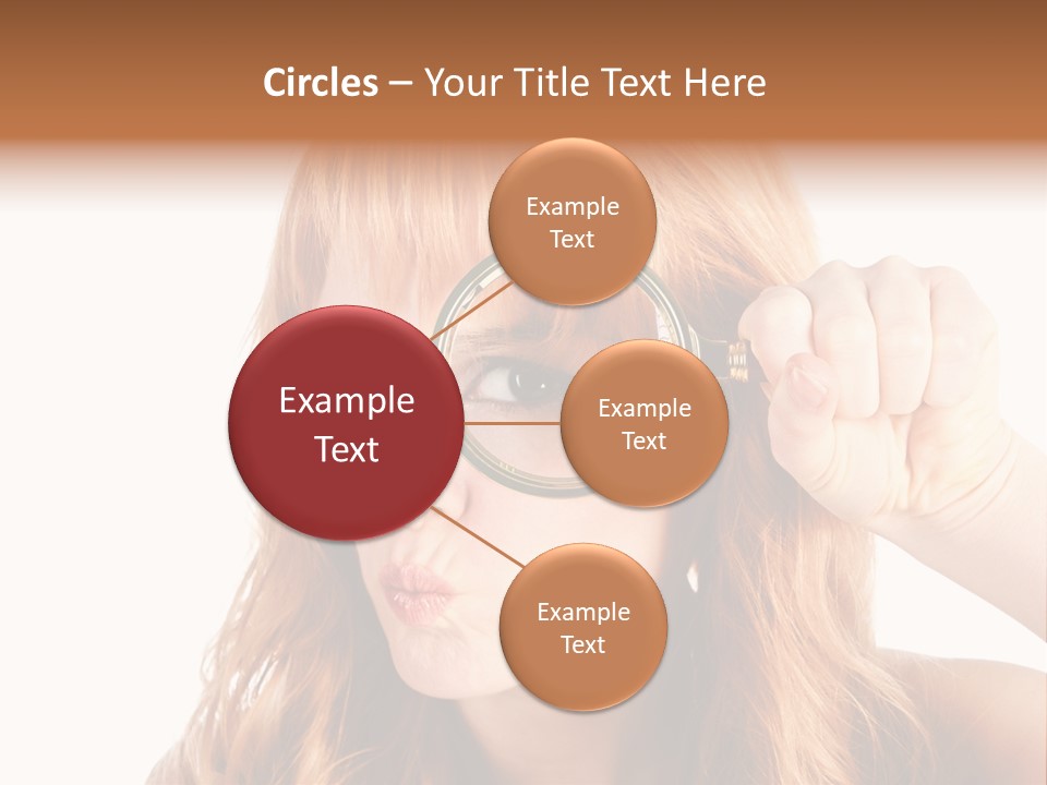 Spy Magnifying Shot PowerPoint Template