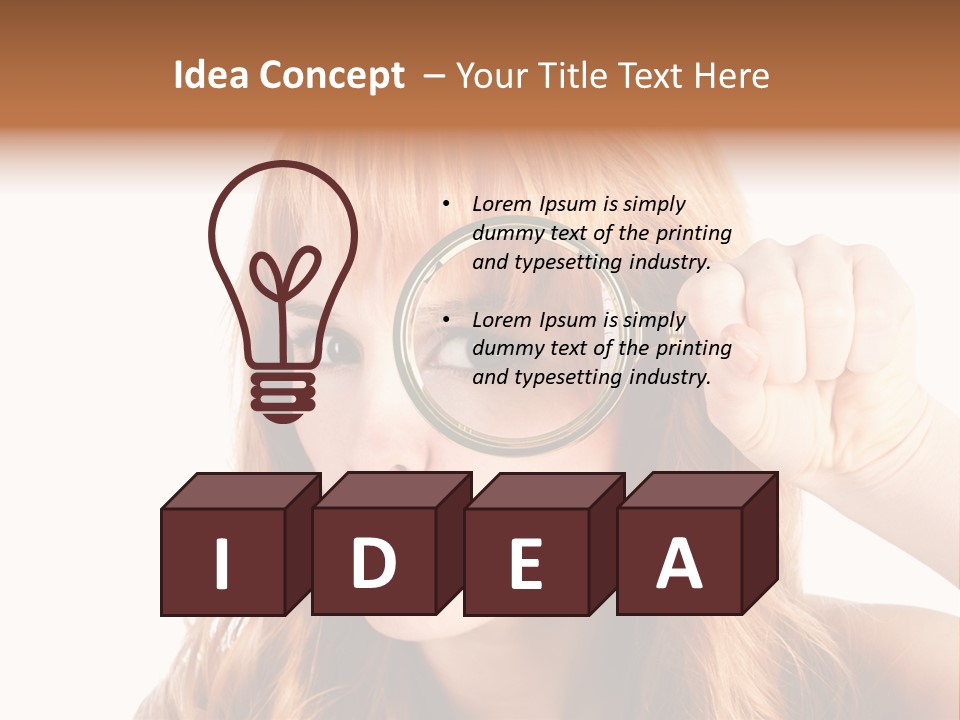 Spy Magnifying Shot PowerPoint Template