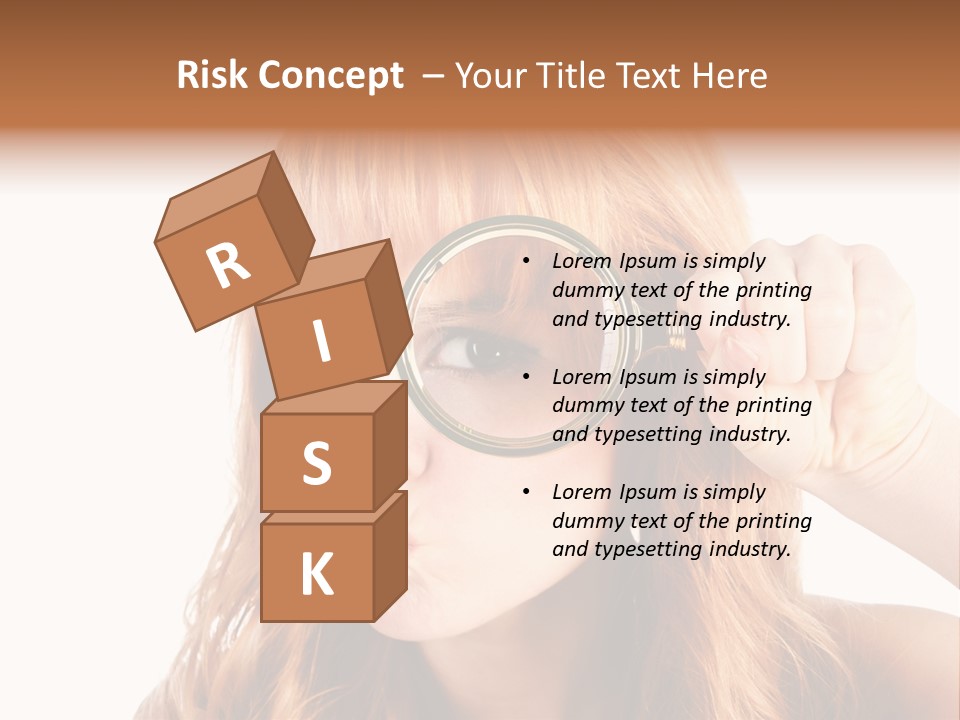 Spy Magnifying Shot PowerPoint Template