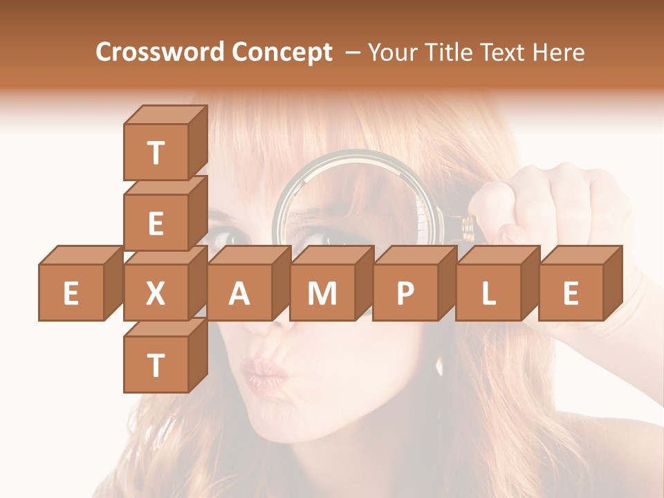 Spy Magnifying Shot PowerPoint Template