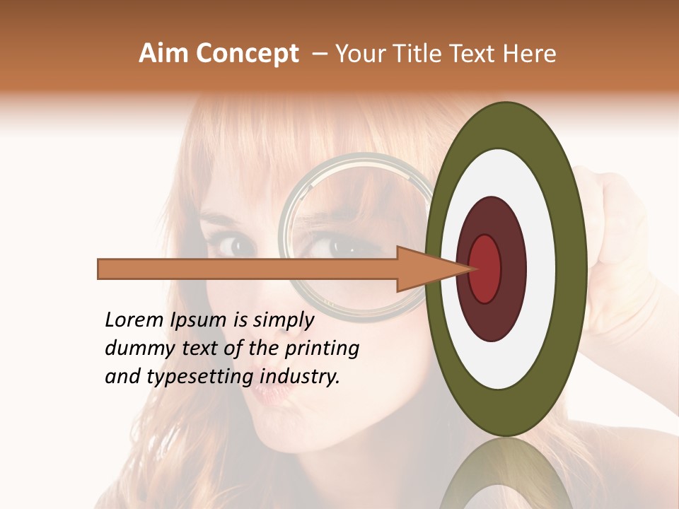 Spy Magnifying Shot PowerPoint Template