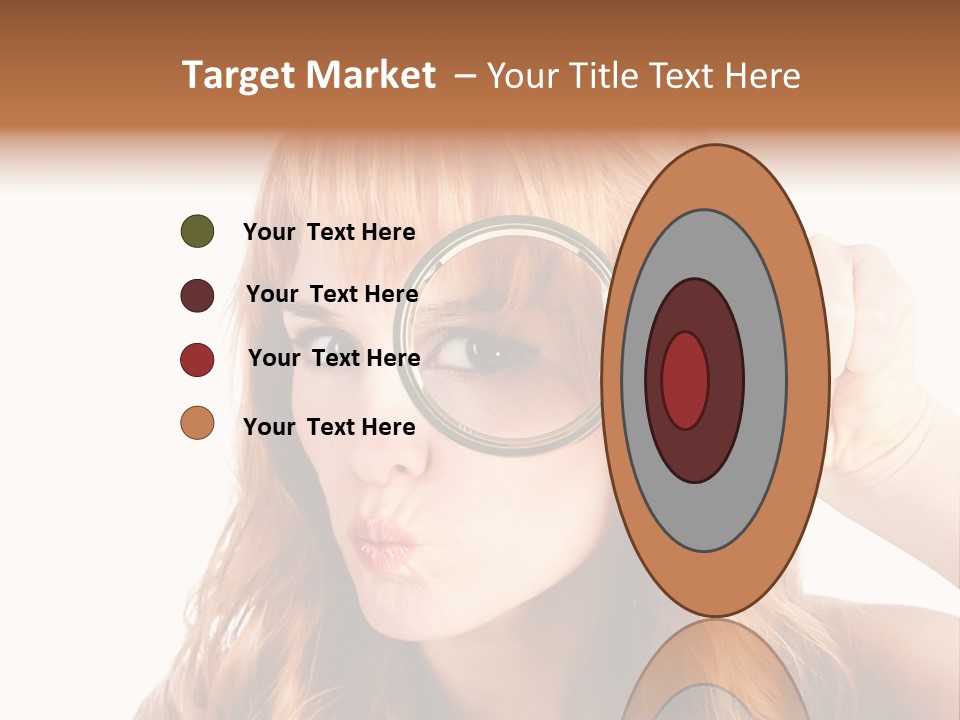 Spy Magnifying Shot PowerPoint Template