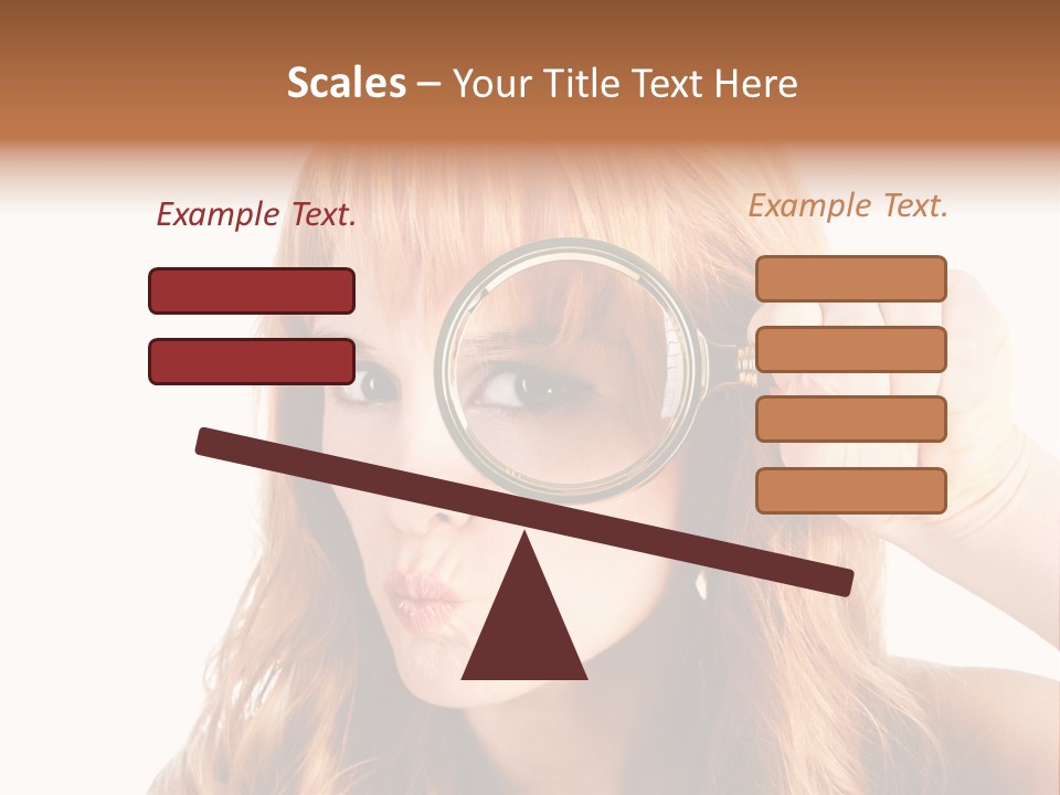 Spy Magnifying Shot PowerPoint Template