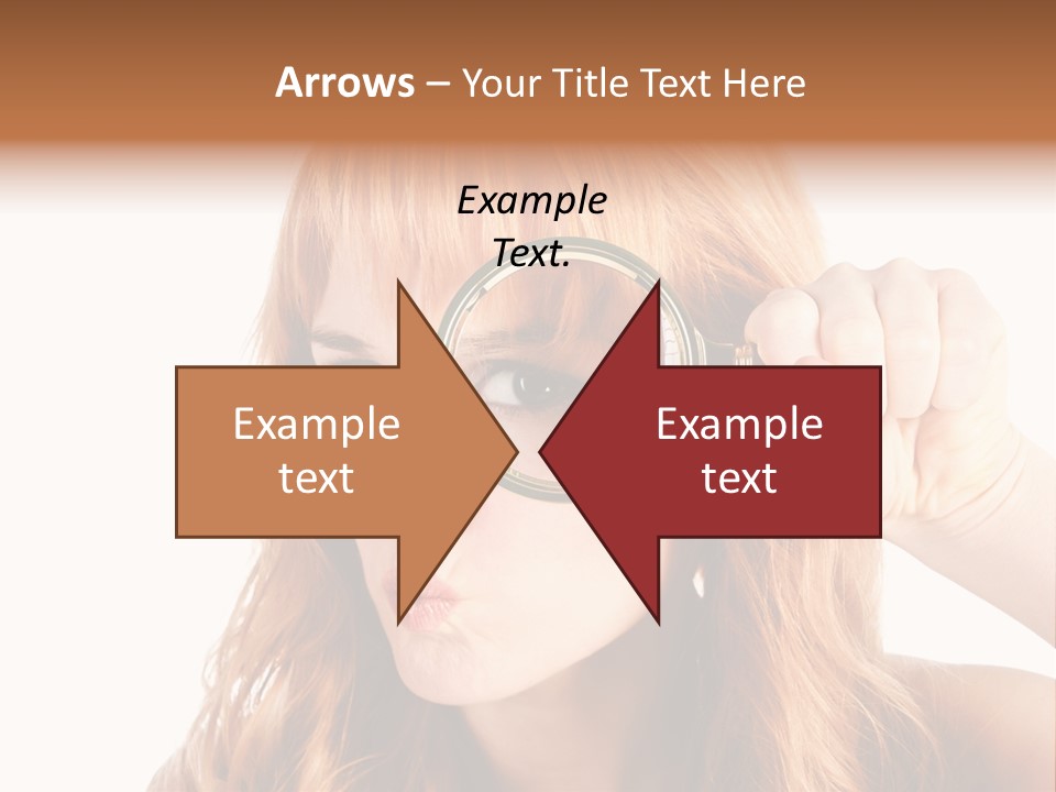 Spy Magnifying Shot PowerPoint Template