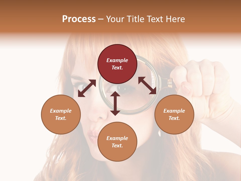 Spy Magnifying Shot PowerPoint Template