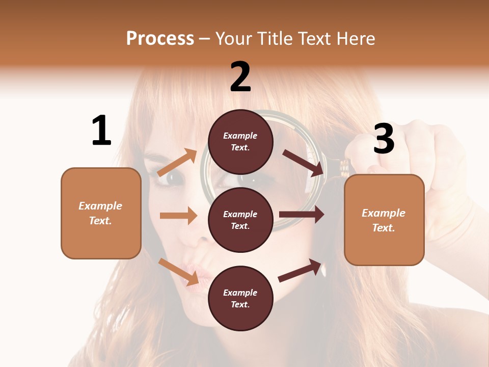 Spy Magnifying Shot PowerPoint Template