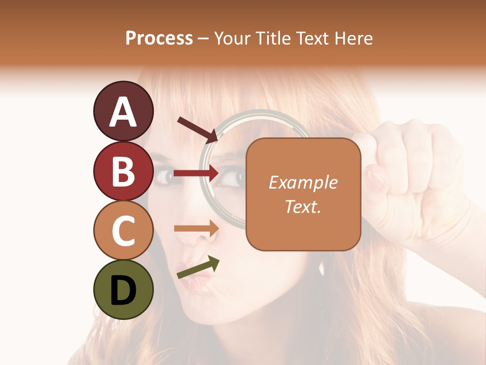 Spy Magnifying Shot PowerPoint Template