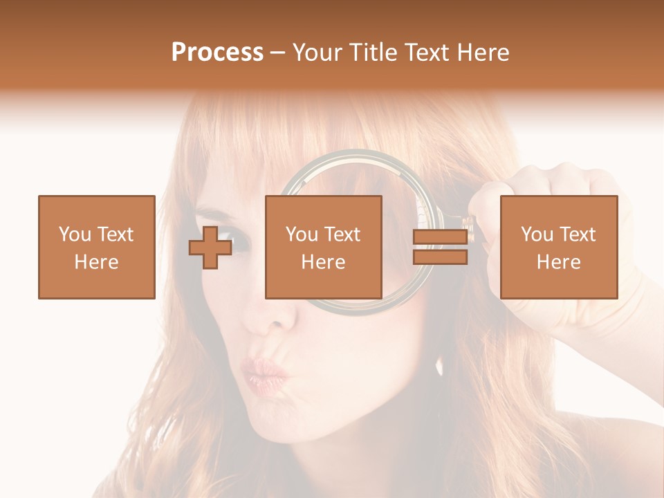 Spy Magnifying Shot PowerPoint Template
