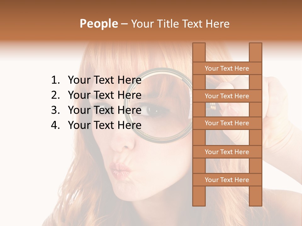 Spy Magnifying Shot PowerPoint Template