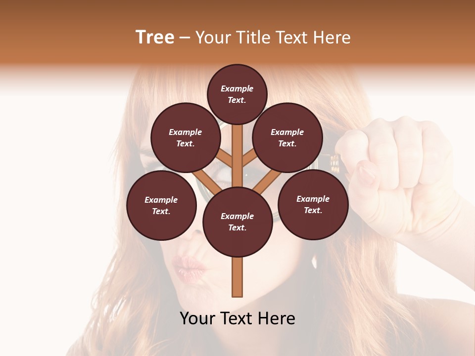 Spy Magnifying Shot PowerPoint Template