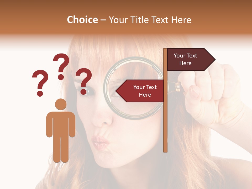 Spy Magnifying Shot PowerPoint Template