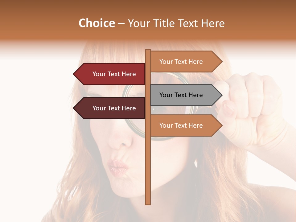 Spy Magnifying Shot PowerPoint Template