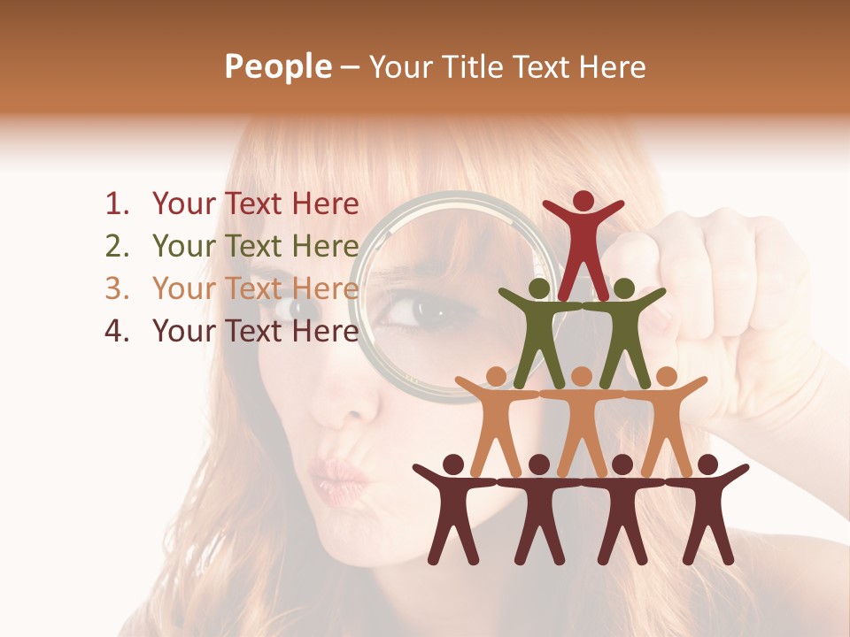 Spy Magnifying Shot PowerPoint Template