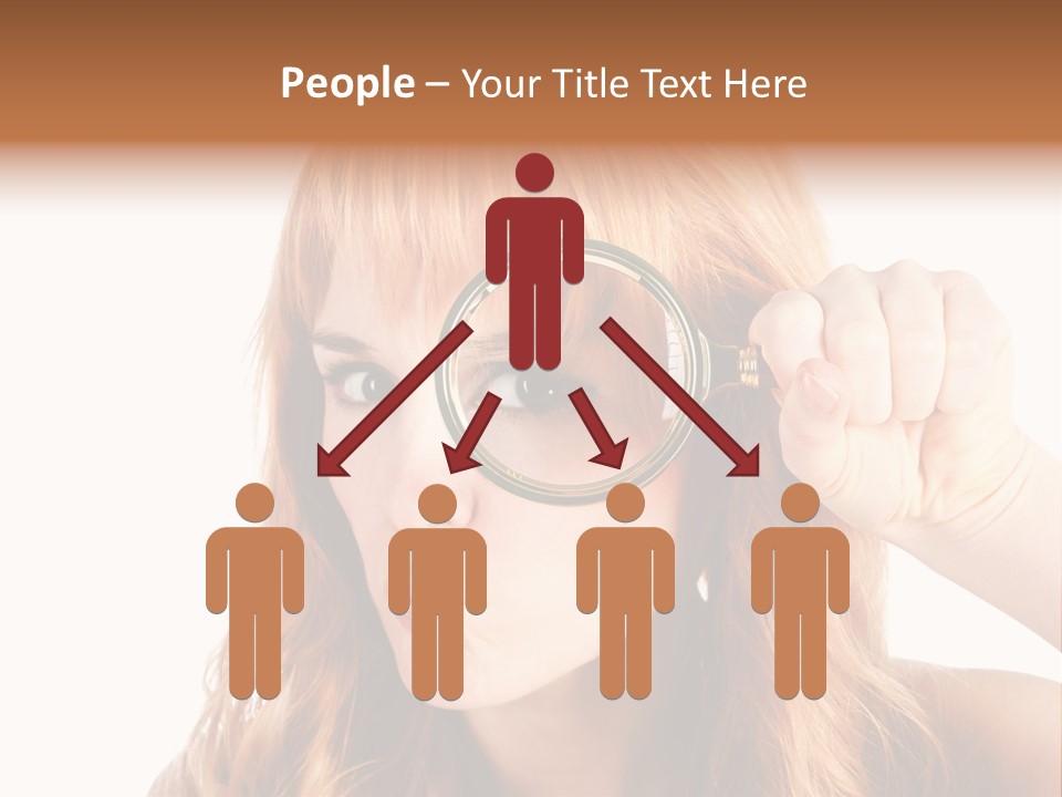 Spy Magnifying Shot PowerPoint Template