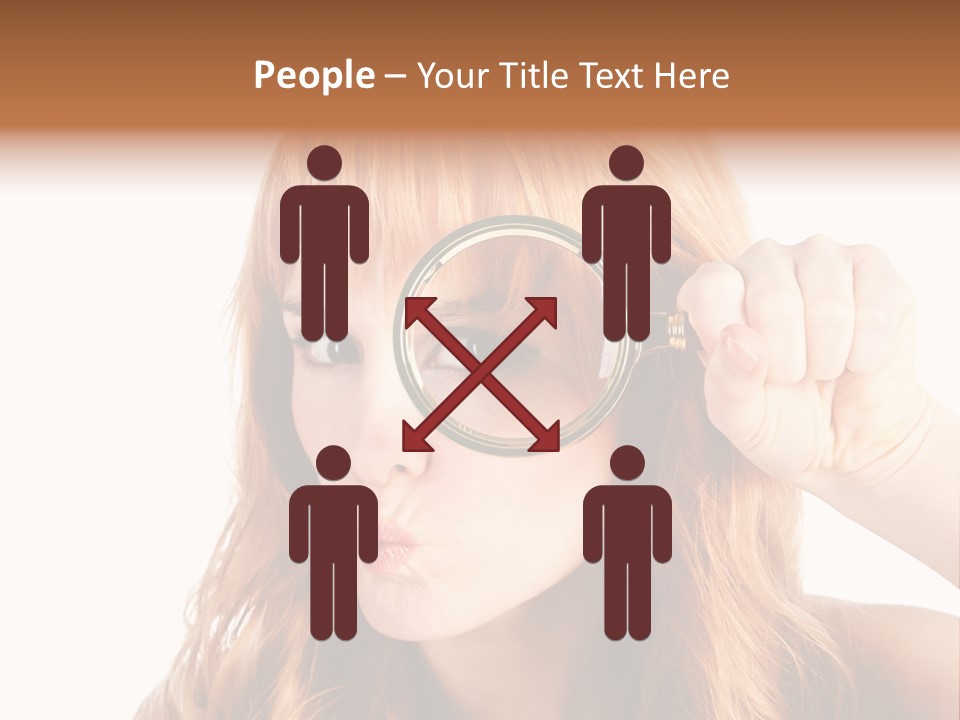 Spy Magnifying Shot PowerPoint Template