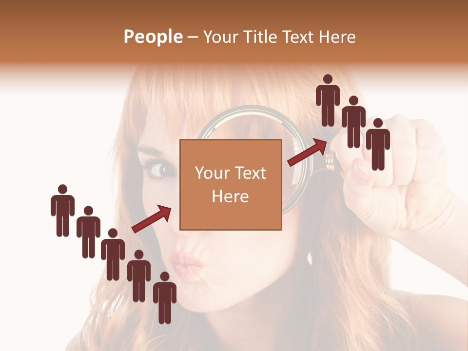 Spy Magnifying Shot PowerPoint Template